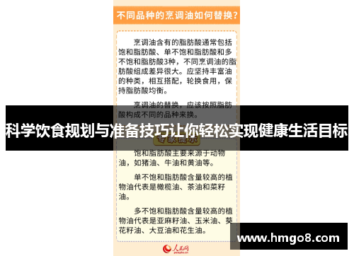 科学饮食规划与准备技巧让你轻松实现健康生活目标